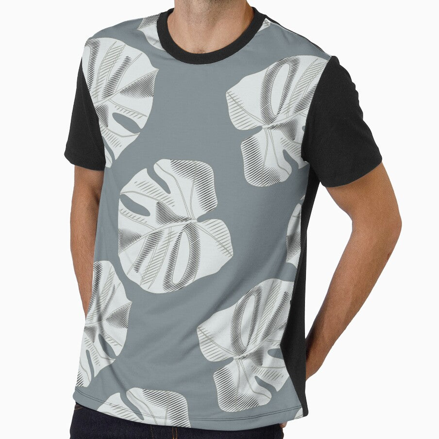 Vintage White Leaf Pattern by JTS STORE