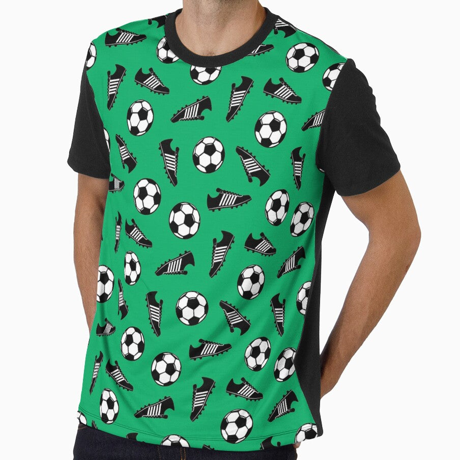Soccer Balls and Cleats - Green by littlearrow