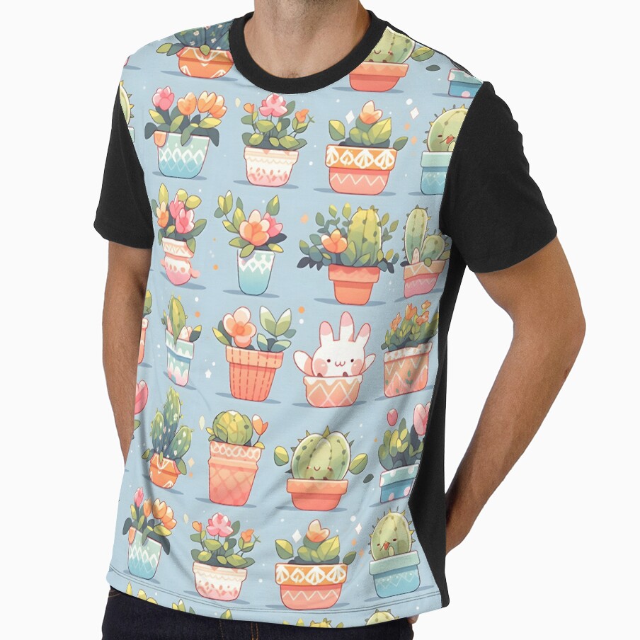 Kawaii Pretty Cactusses Adorable Lovely Shibi by 18tokwa