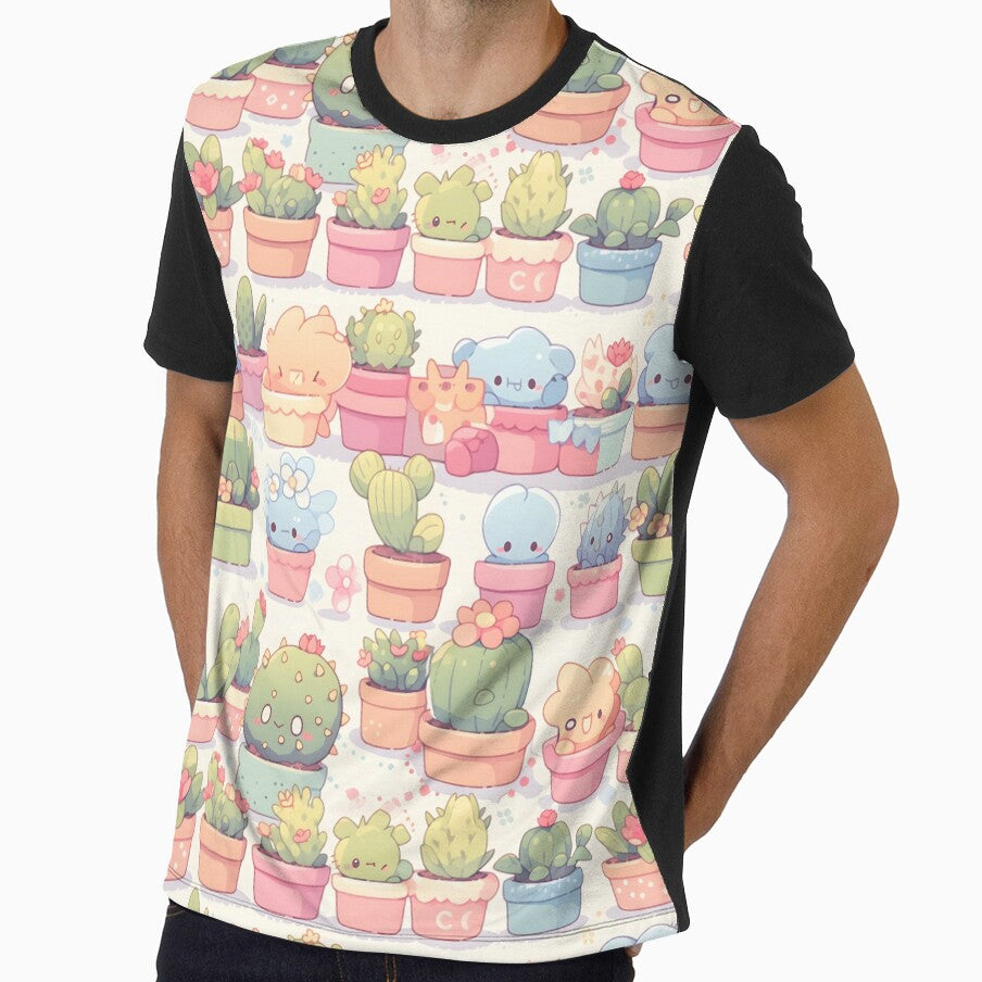 Club Of Happy Cactus Kawaii Pretty Cactusses Pattern by 18tokwa