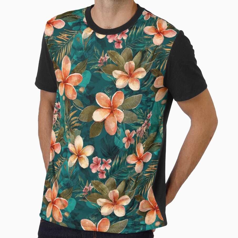 Colorful Tropical Flower Print  - Botanical Garden Pattern  - Fathers Day Ideas by RoyalStarsPatts