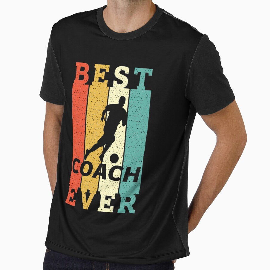 The Best Men Women Best Soccer Coach Ever Funny Retro Vintage Gift Awesome Since by PoppyCoodesa