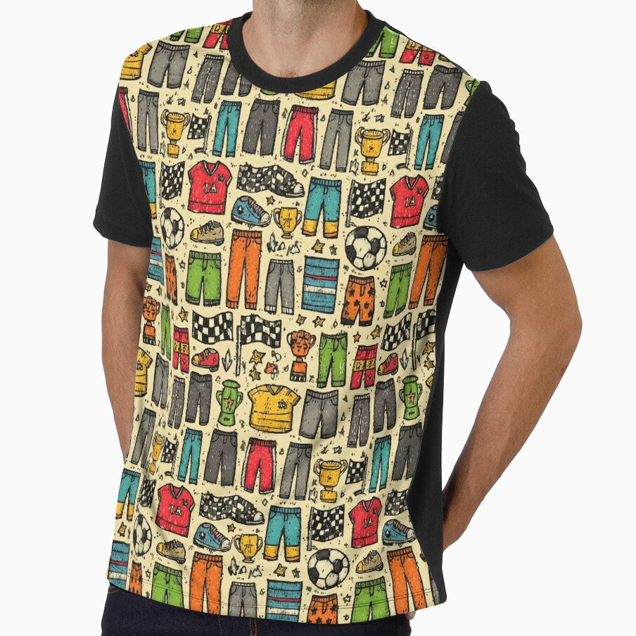 Bright Yellow Football Fan Pattern by Piotrek0001