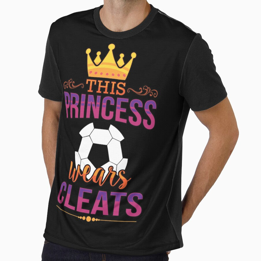 This Princess Wears Cleats Gift Women Girls Soccer Essential T-Shirt by gusplawn5