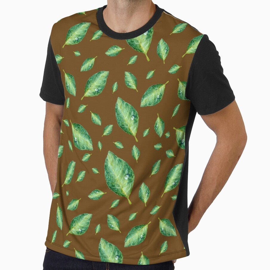 Green leaf a seamless pattern by Yana Mustafina | Boho Soulful Designs