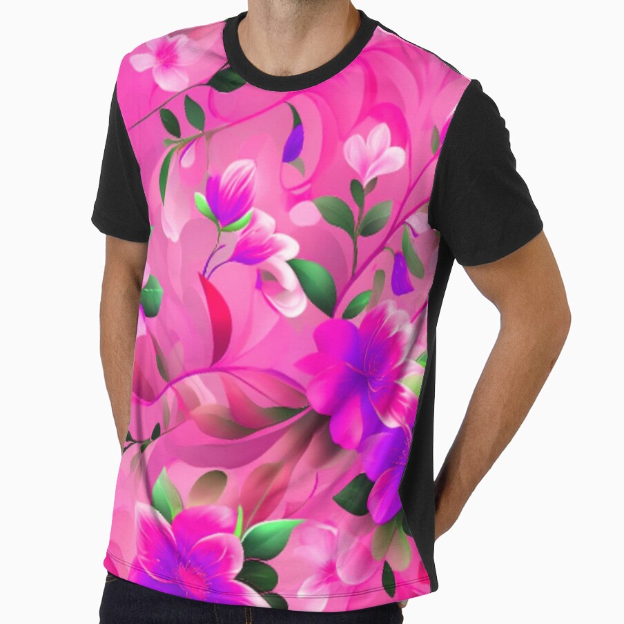 Pink Floral Art by Rell1970