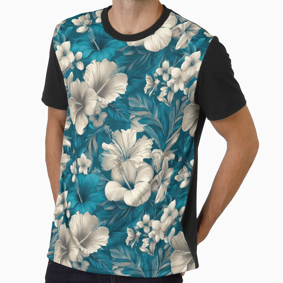 Delicate Tropical Floral  - Birthday Flower Pattern  - Gifts For Him by RoyalStarsPatts