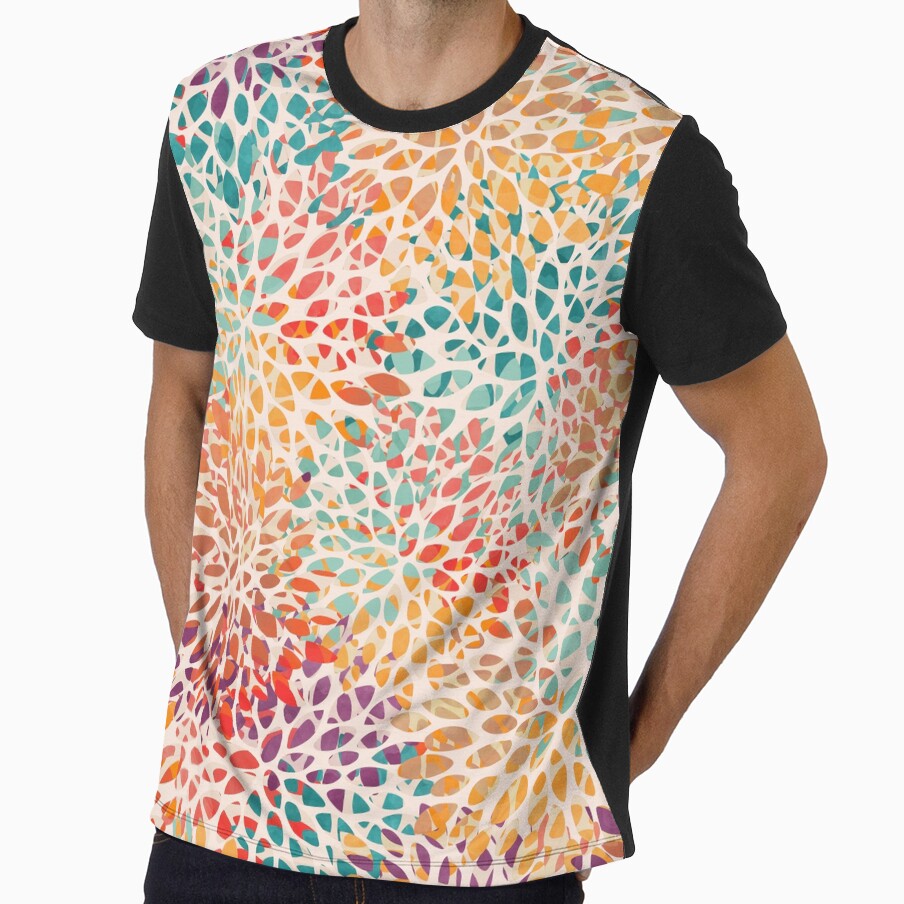 Floral Pattern, Colorful Petal Fragments by meggydesigns