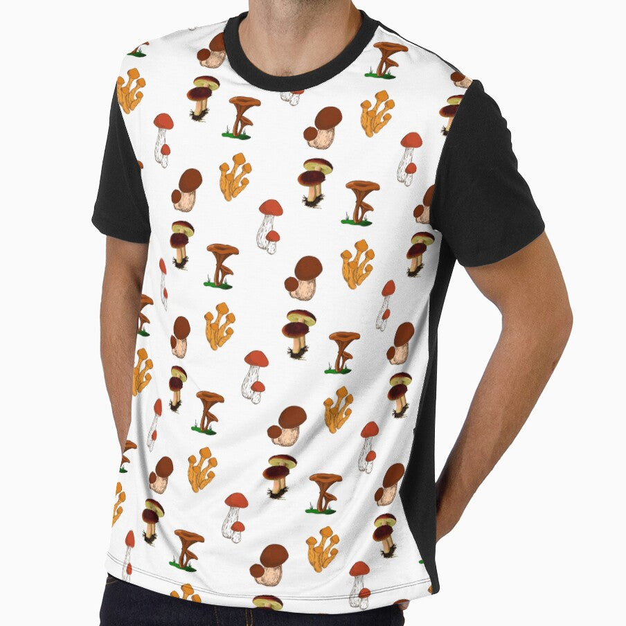 5 set of vintage look mushroom art ( Buy medium or large) sticker by vashumaso