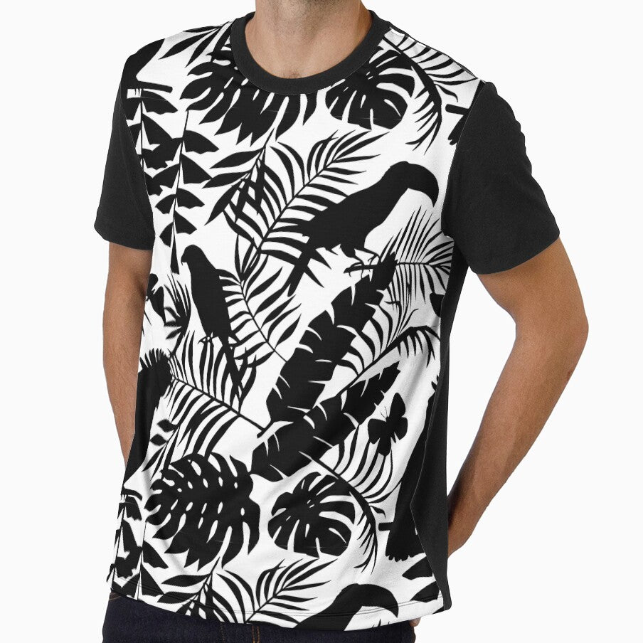 Tropical Forest Silhouette digital art by GL Digital Artwork