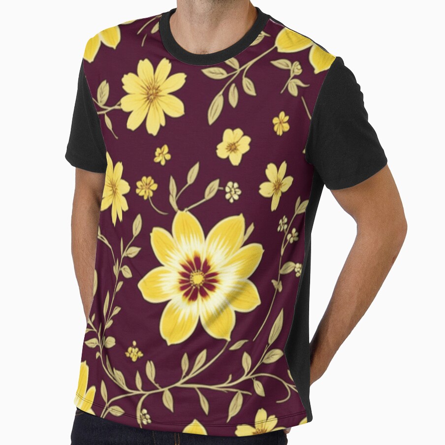 Unique Burgundy And Yellow Design by Rell1970