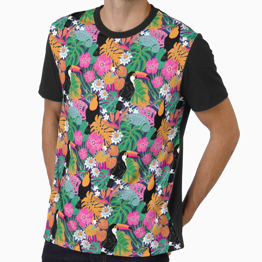 Toucans on Navy by SarahWhittle
