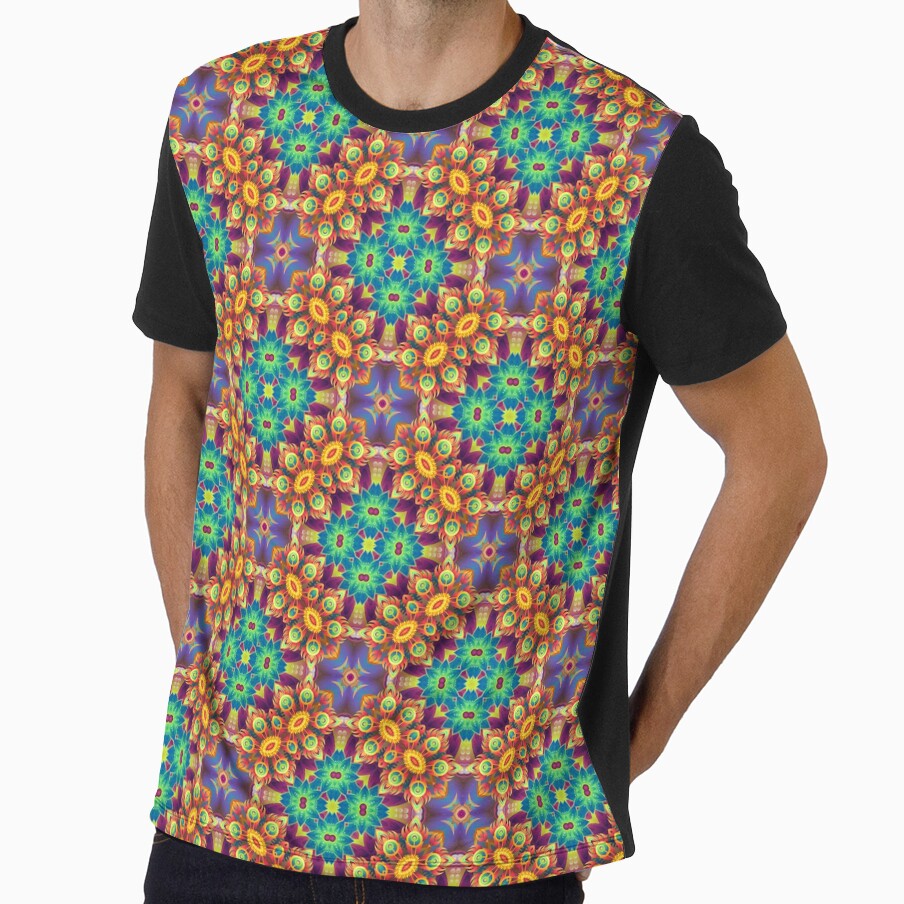 abstract bumper garden violet purple seamless colorful repeat pattern by Abrahamjrnd