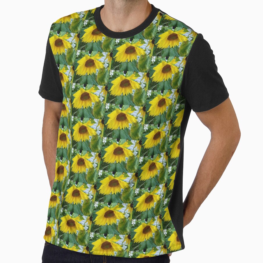 Yellow Sun Flower -- garden wet by glitchman2
