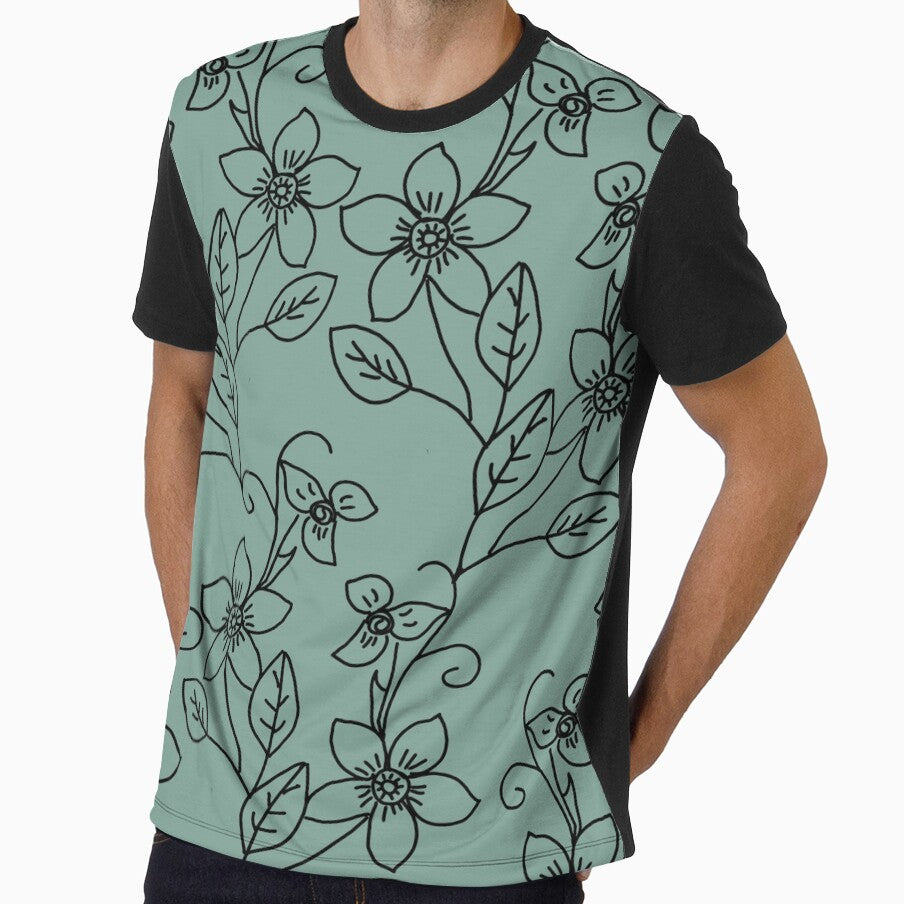 Floral line art by Antiope33