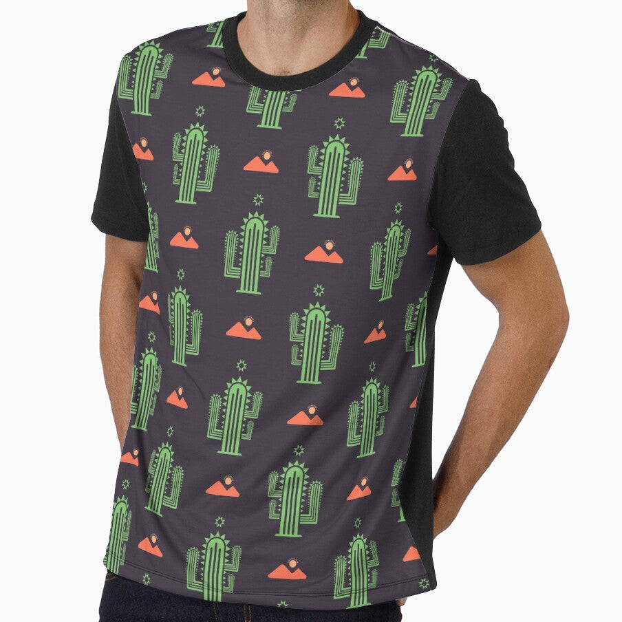Wild West Cactus Desert Pattern by BWDecorPattern