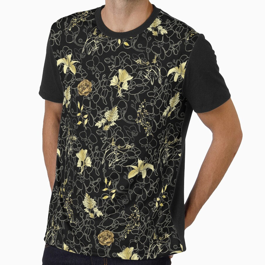 Gold floral pattern by MrJean