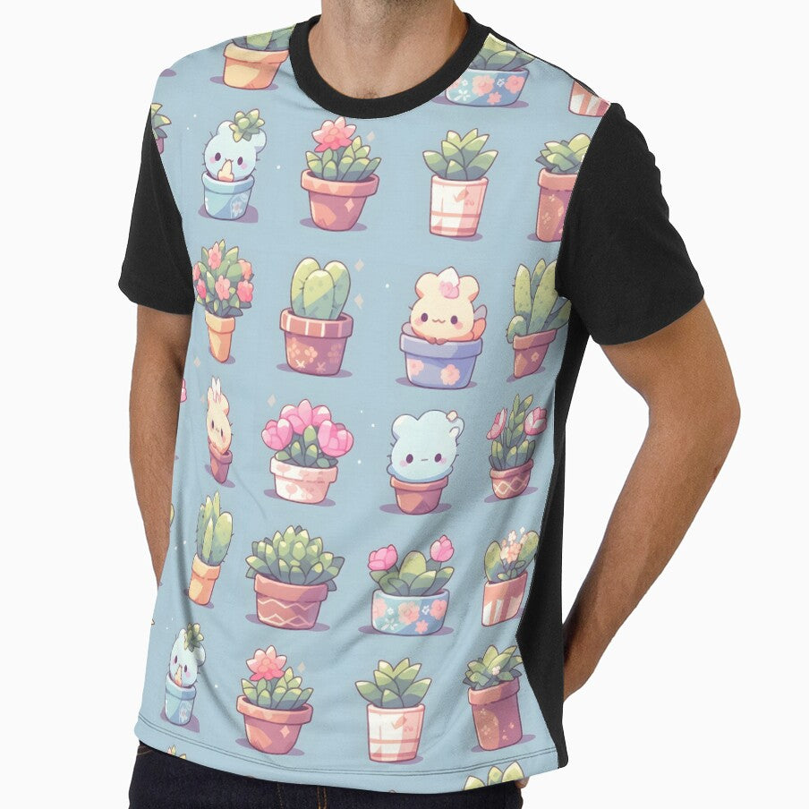 Cute Cactus Kawaii Pretty Cactusses Plants Pattern Kawaii by 18tokwa