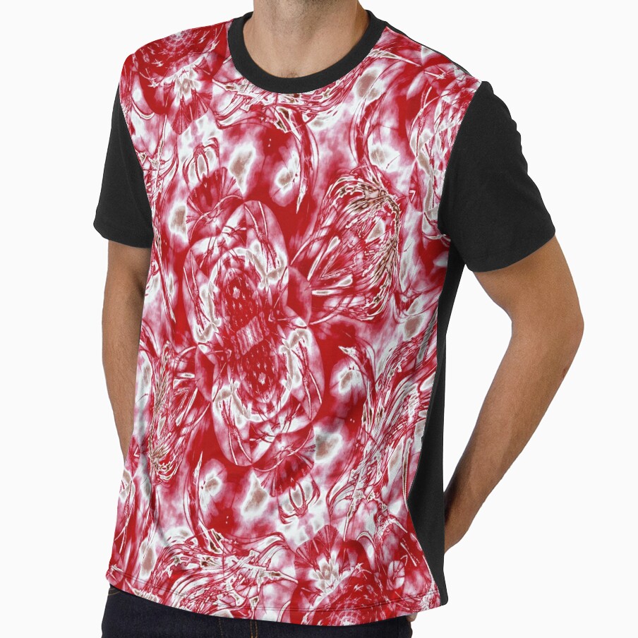Floral Design In Red and White by Lynn  Marie Sharp