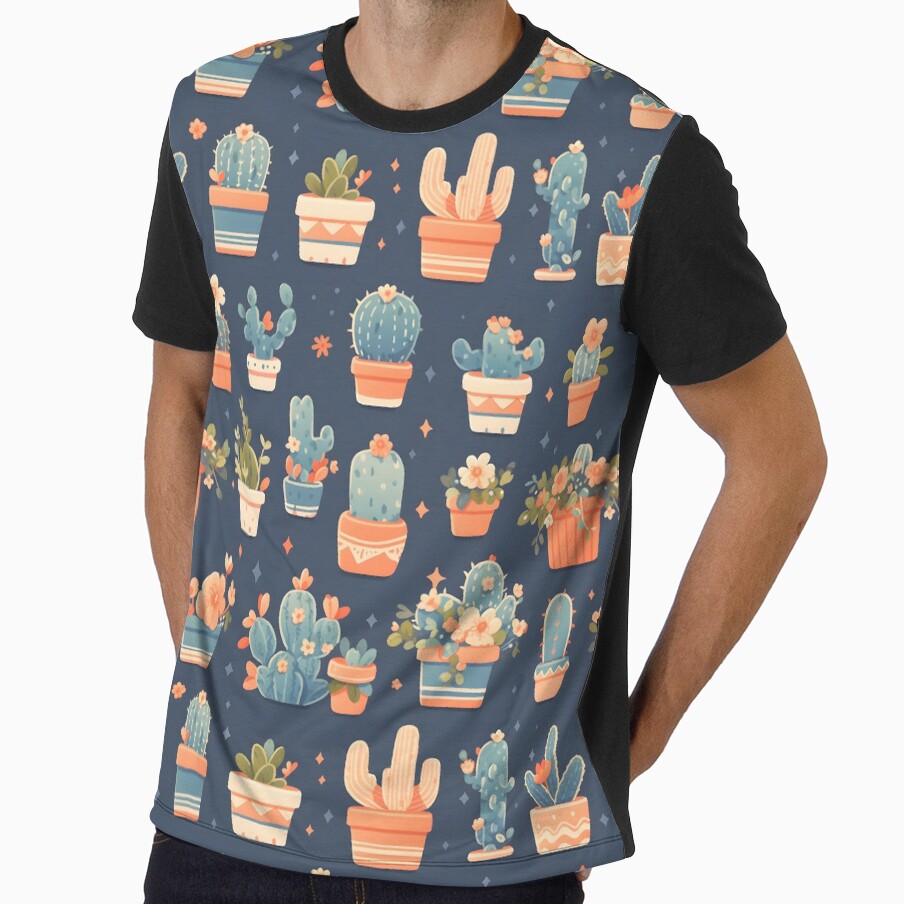 Cute And Adorable Lovely Cactus Delight Pattern by 18tokwa