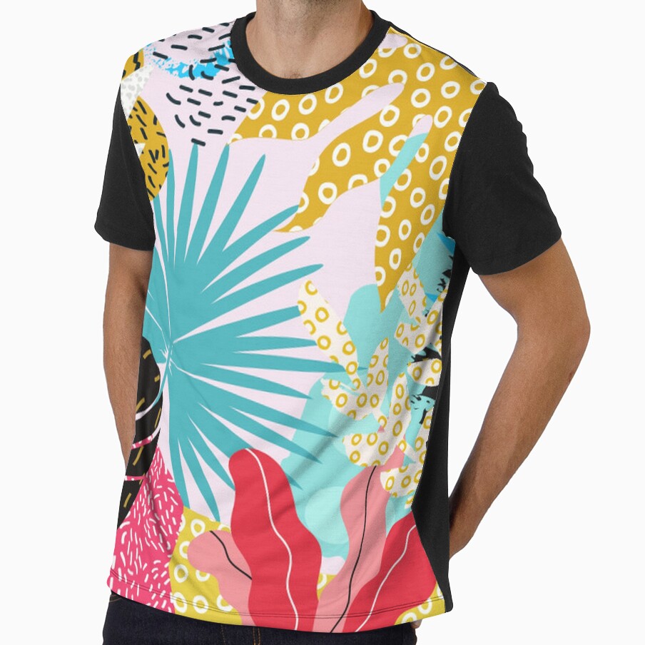 Colorful Abstract Exotic Tropical Print by pugmom4