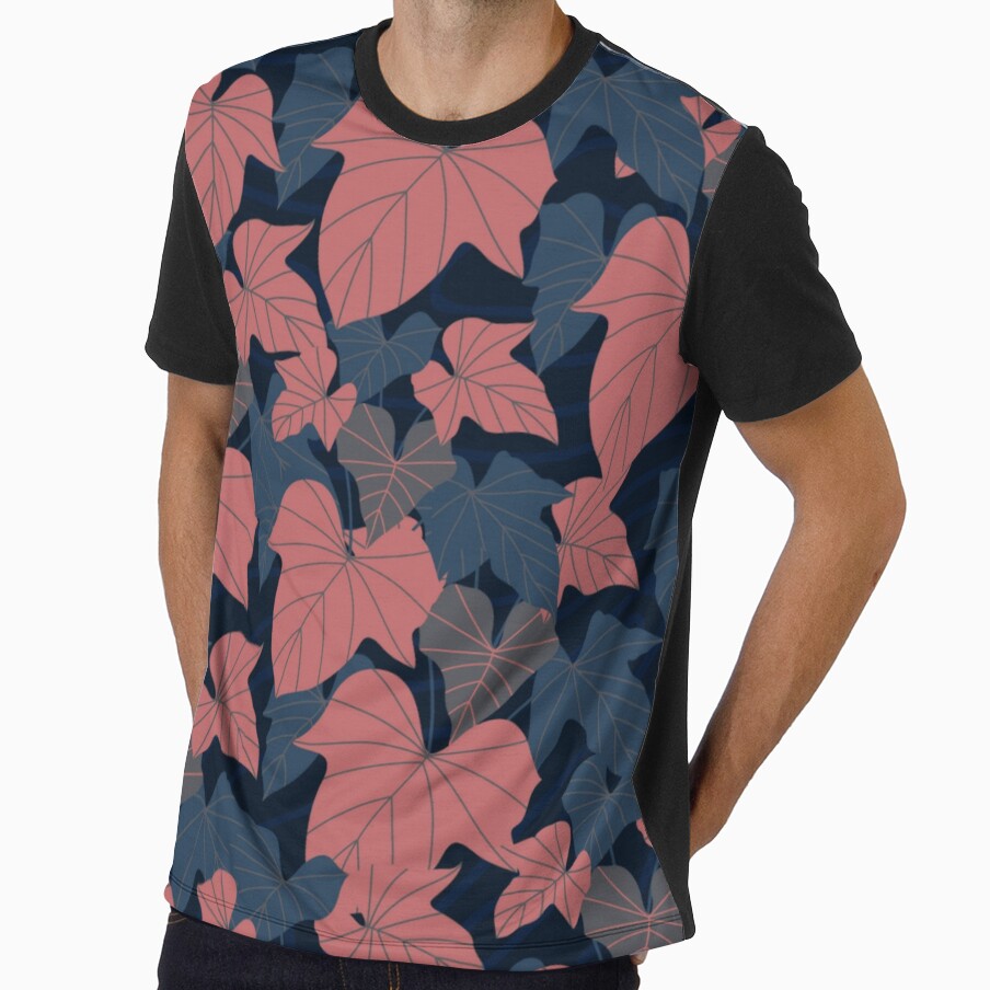 Colorful Tropical Philodendron Leaves Pattern by GraphicsClub