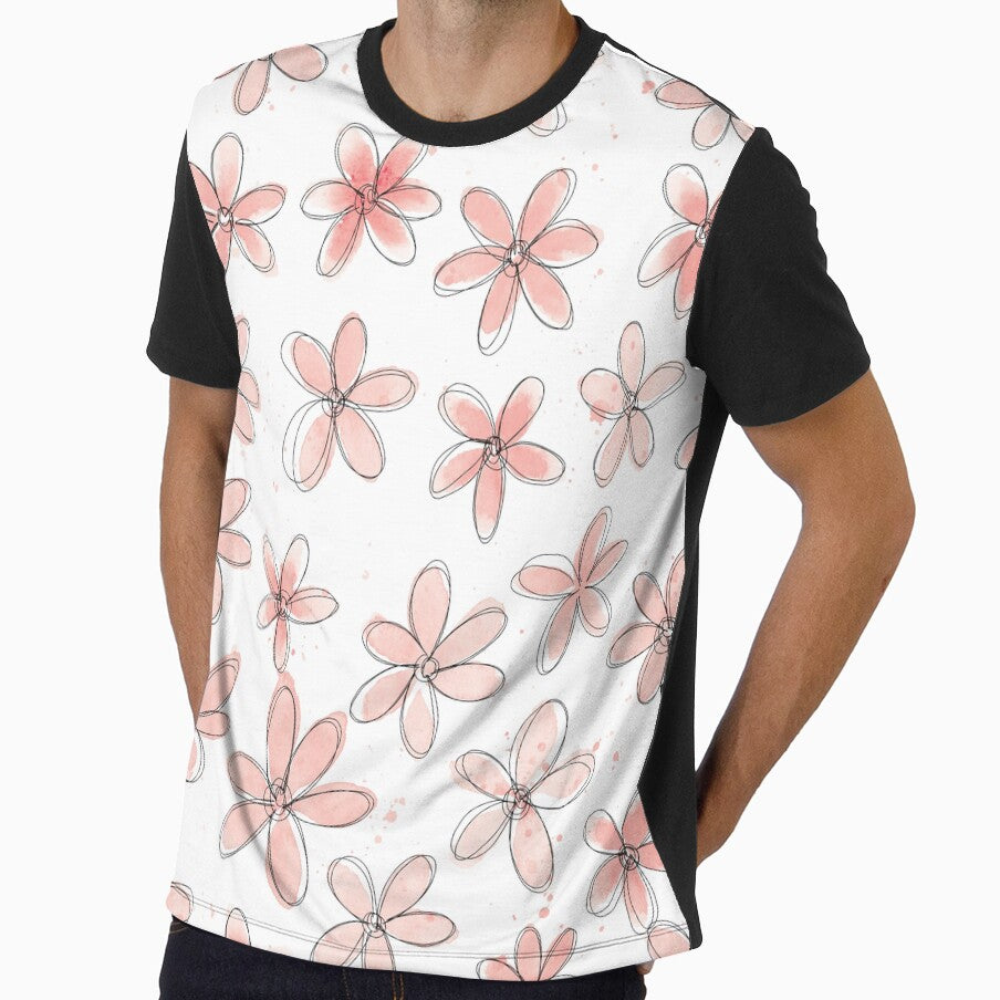 Floral Pattern #6 | Light Blush Pink by RebeccaFlaherty