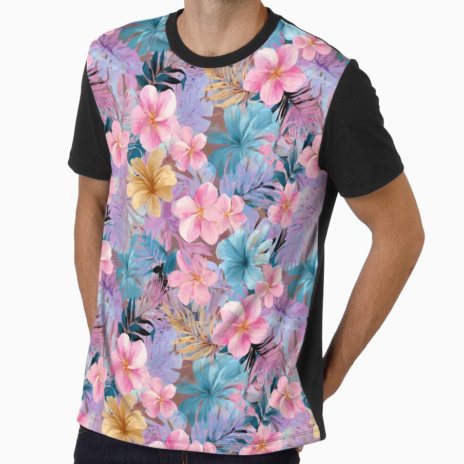 Flourishing Tropical Floral Texture  - Flower Garden Pattern  - Unique Gifts For Women by RoyalStarsPatts