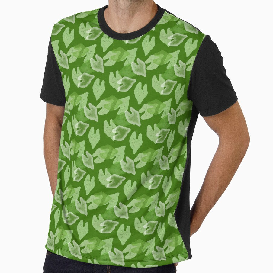 Green Caladium abstract pattern by DesignsbyPheby