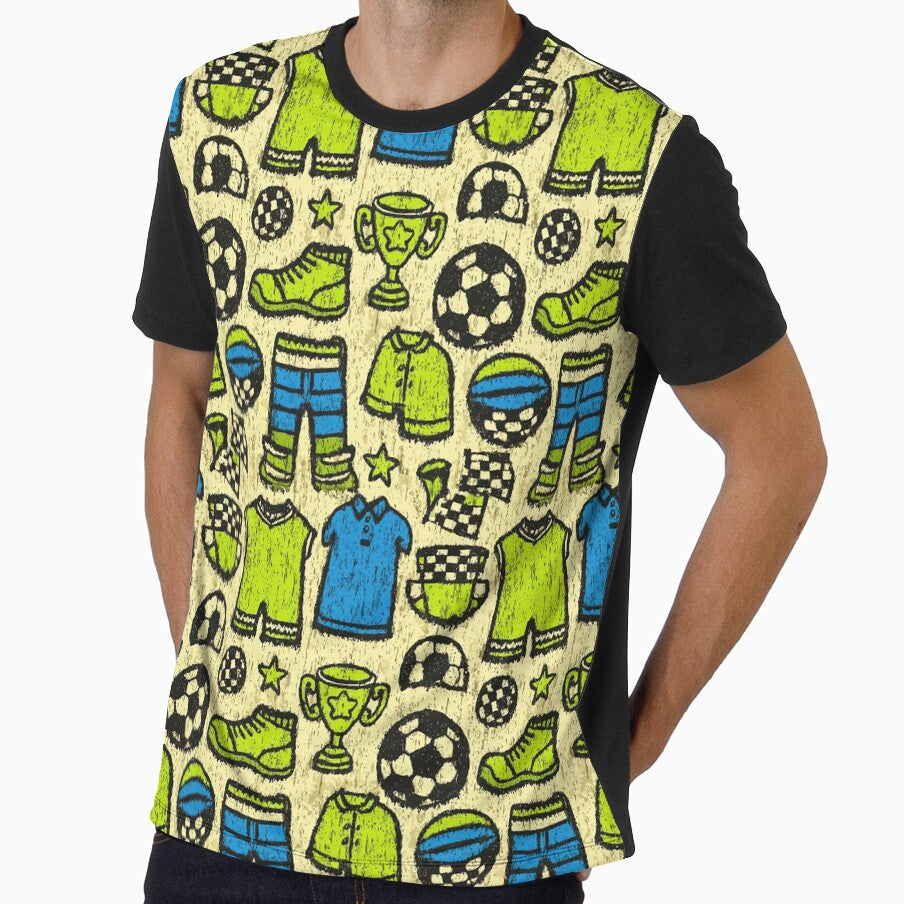 Vibrant Blue and Yellow Sports Pattern by Piotrek0001