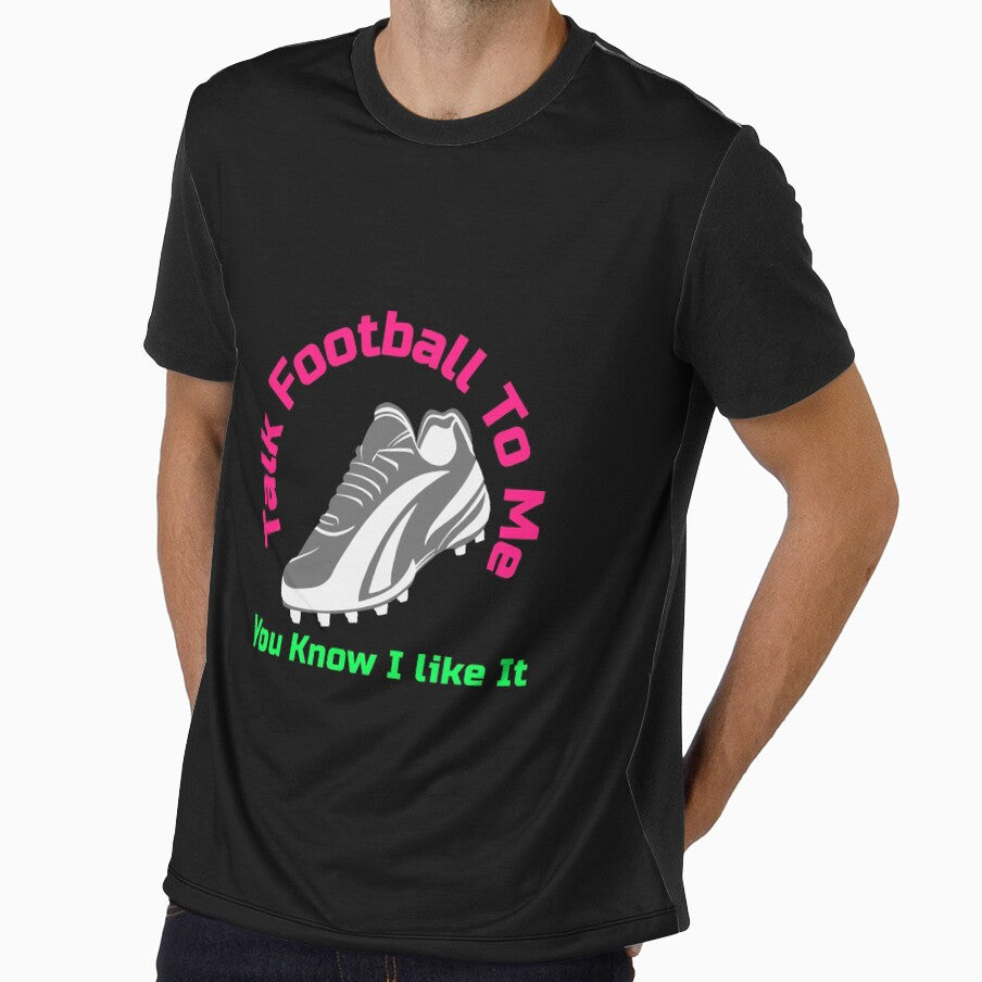 Talk Football to Me You Know I Like It Funny Womens Girls Soccer Football Couple Boot Cleat by WhackingTax