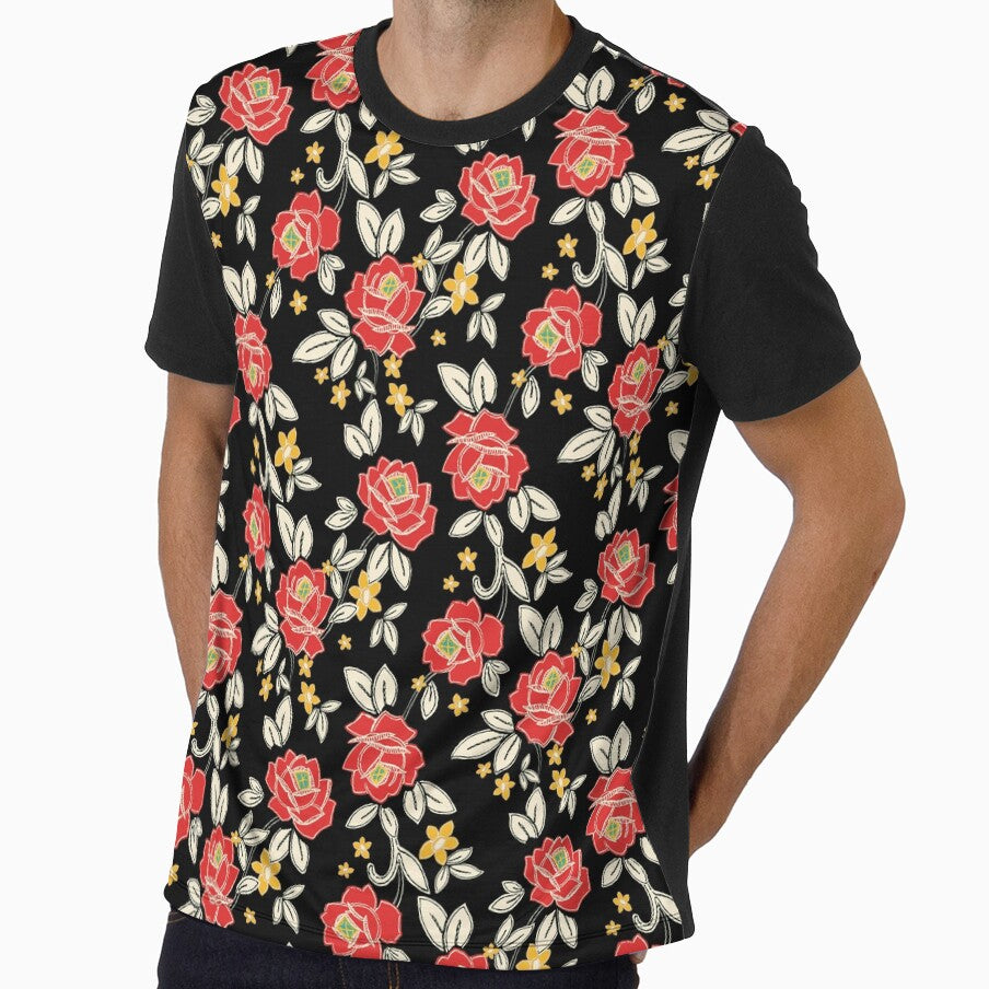 Floral Cheer Red Roses by mythandframe