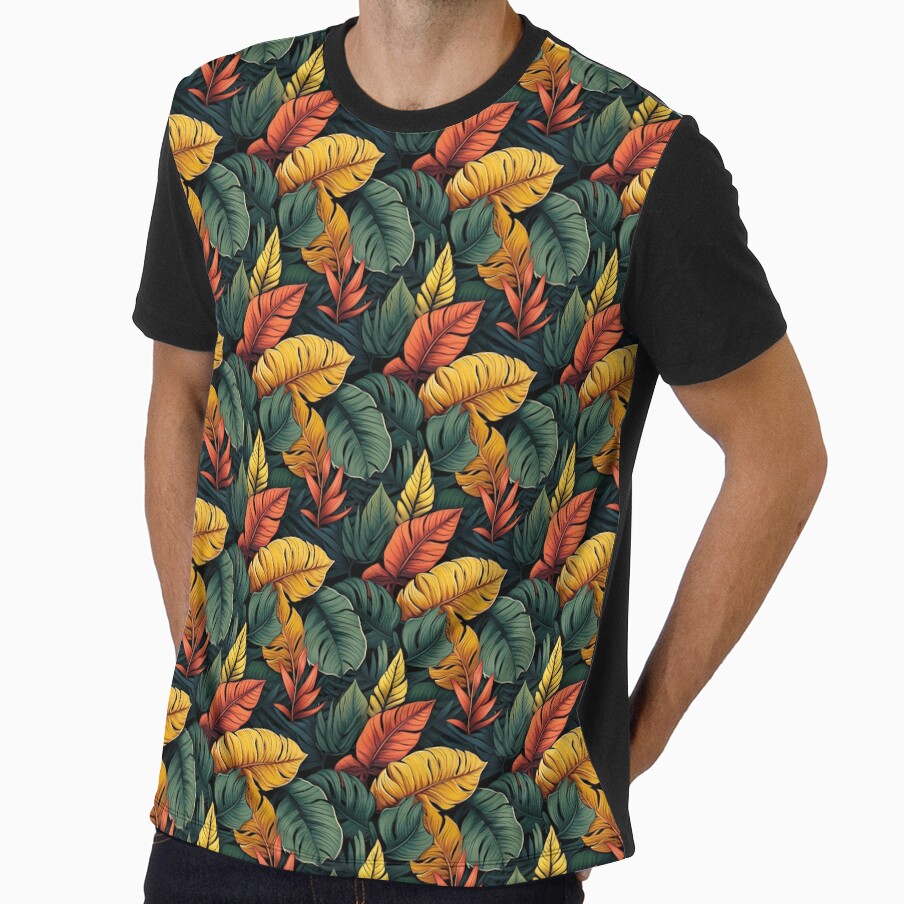 Tropical Plants Leaves Pattern Design by Logic72