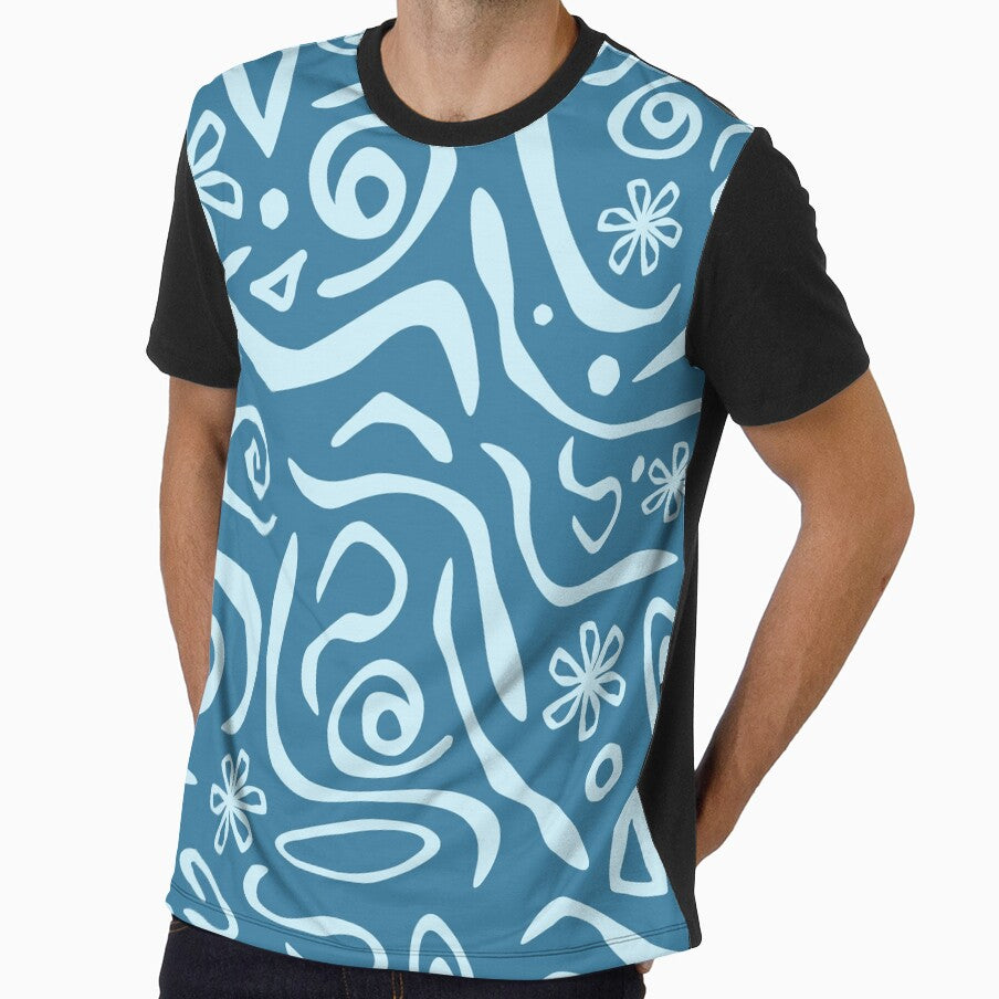 River Flow Tropical Blue by jehb.creative
