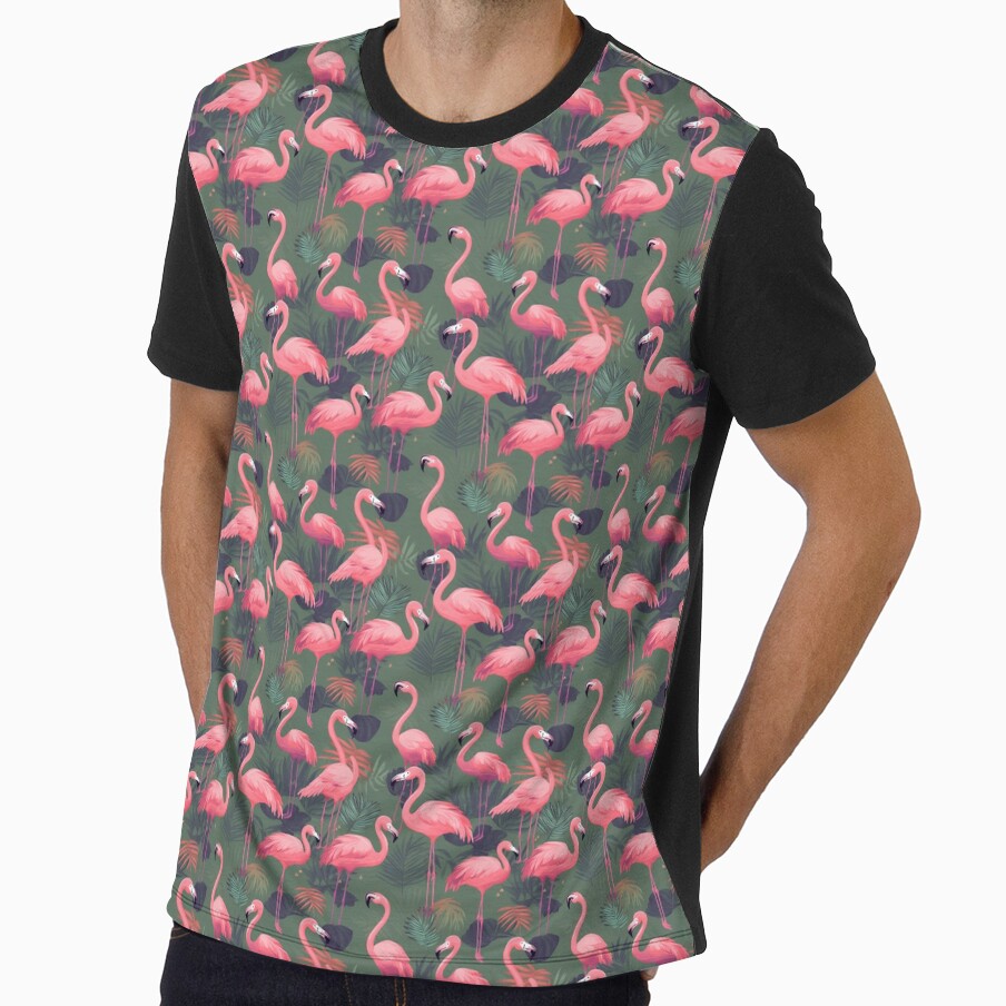 Tropical Flamingo Dreams by PixelPatchwork