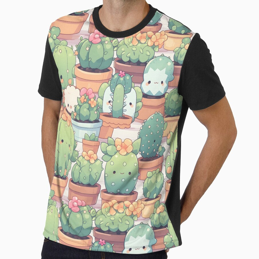 Happy Cute Cactus Kawaii Pretty Cactusses Design by 18tokwa