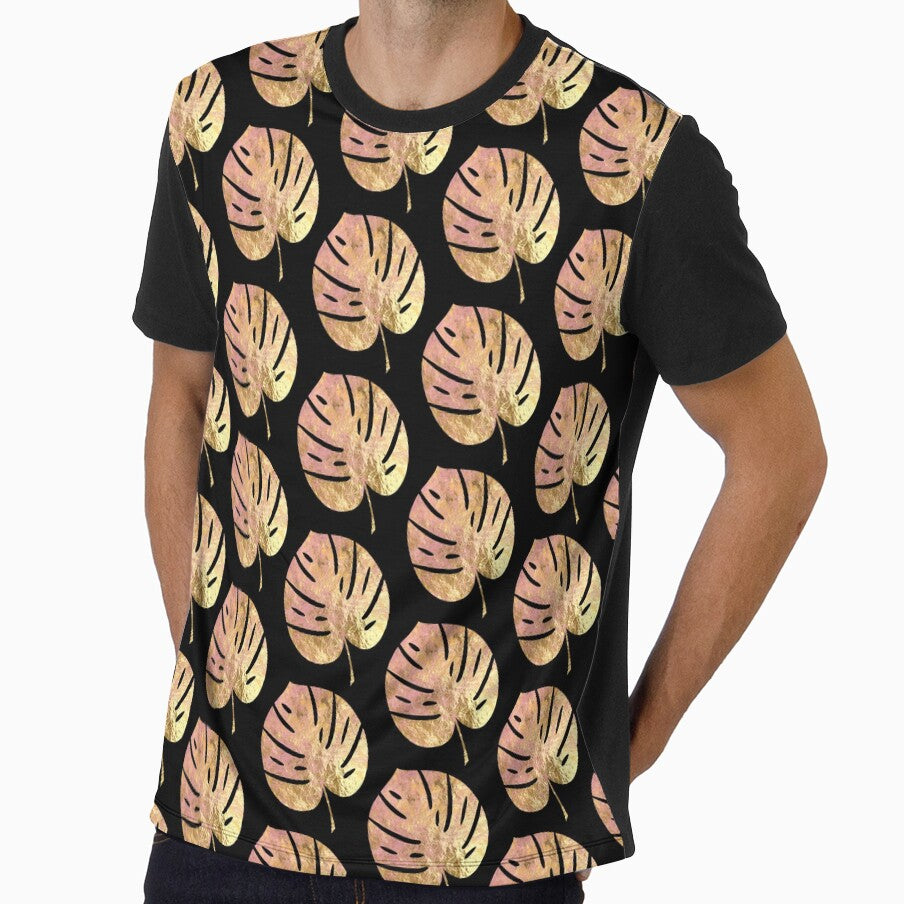 Rosegold Monstera leaf by EmeraldeaArt