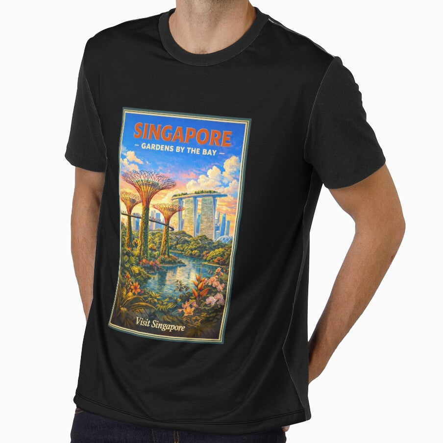 Singapore Gardens by the Bay – Vintage Travel Poster Art by Eclipse 3699