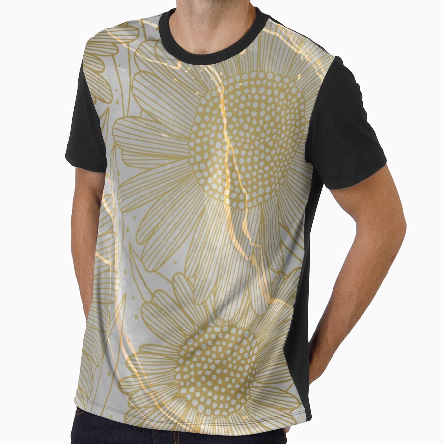 Beautiful Luxury Gold Daisy Pattern by Beeroclock