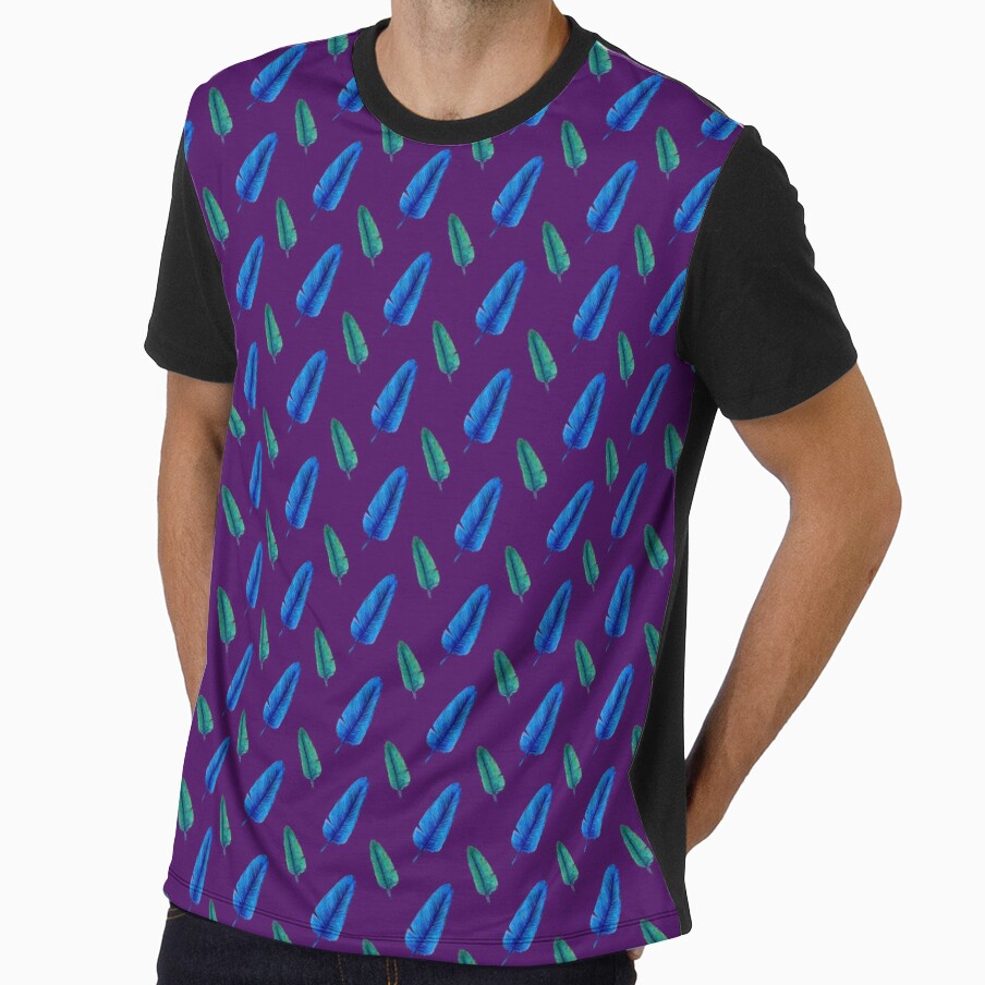 banana leaves pattern purple by AnnaBaldon