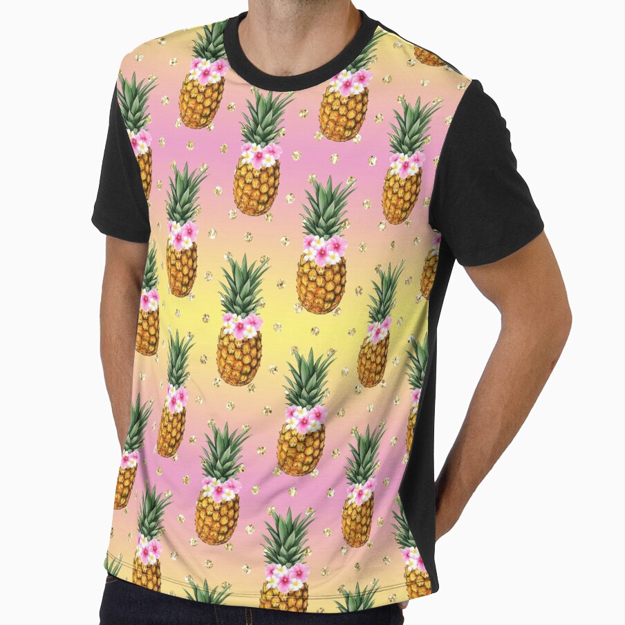 Tropical summer fashion pattern design with flowers 9 by Lalanacliparts