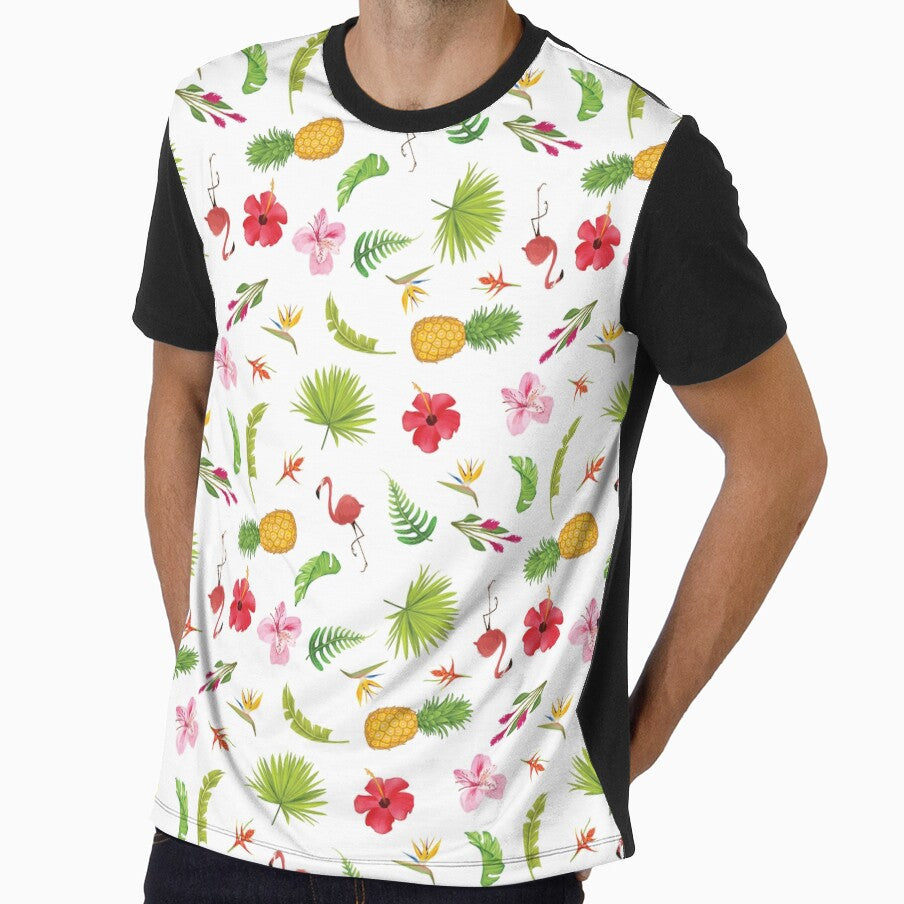 Pink Flamingo Tropics by AtriumHouse