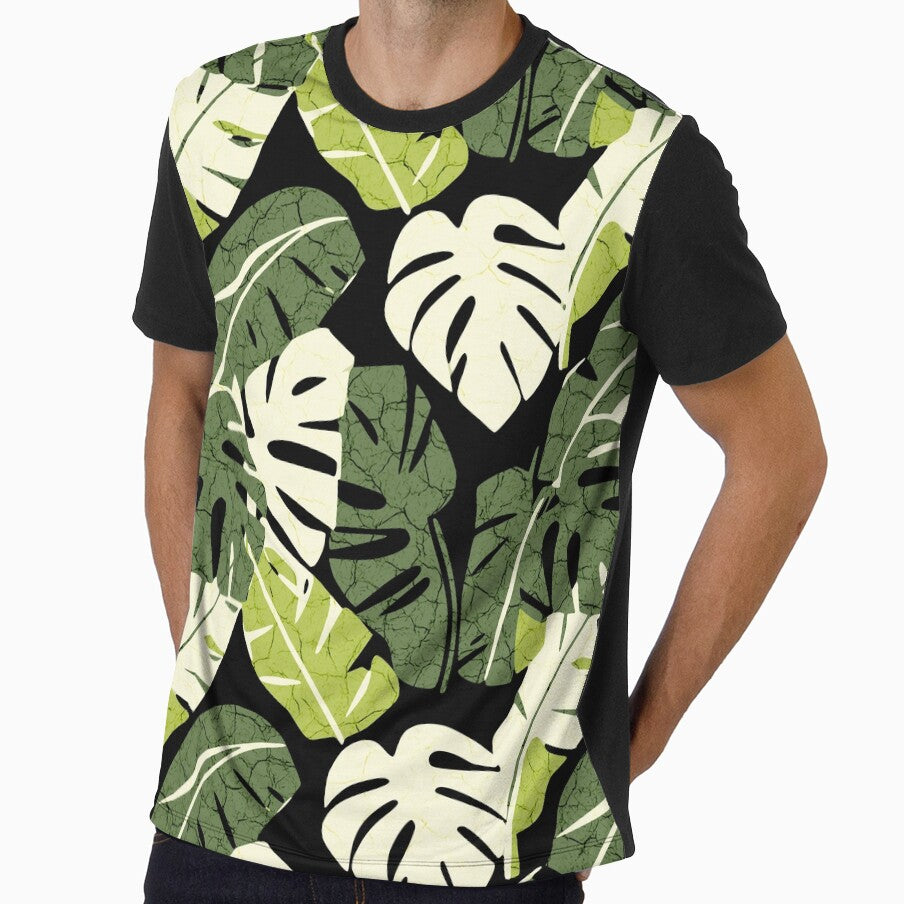 Tropical Monstera & Banana Leaf Pattern by Gear Camel