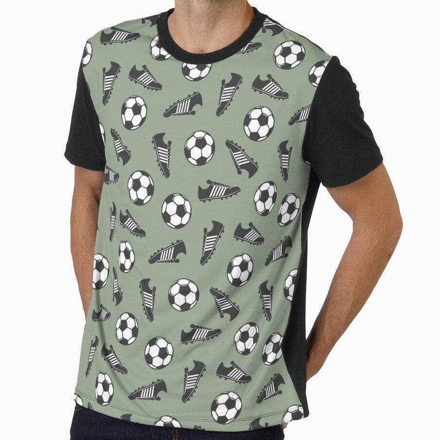 Soccer Balls and Cleats - Sage by littlearrow