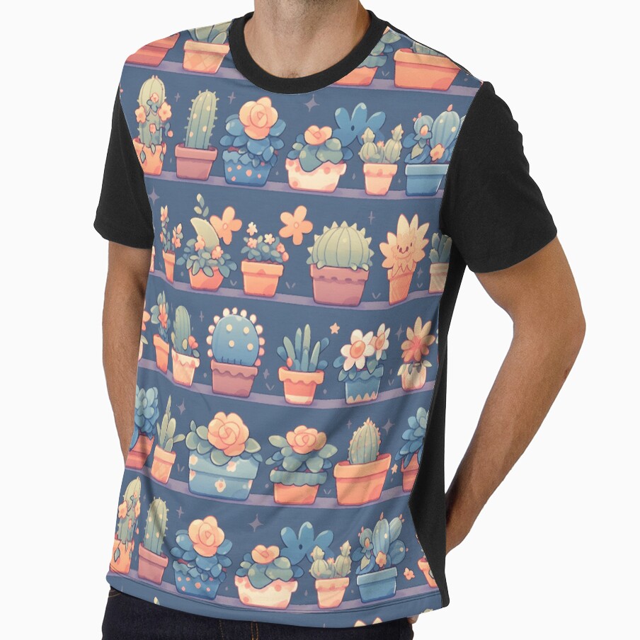Cute and Cuddly Cactus Kawaii Pretty Flower by 18tokwa