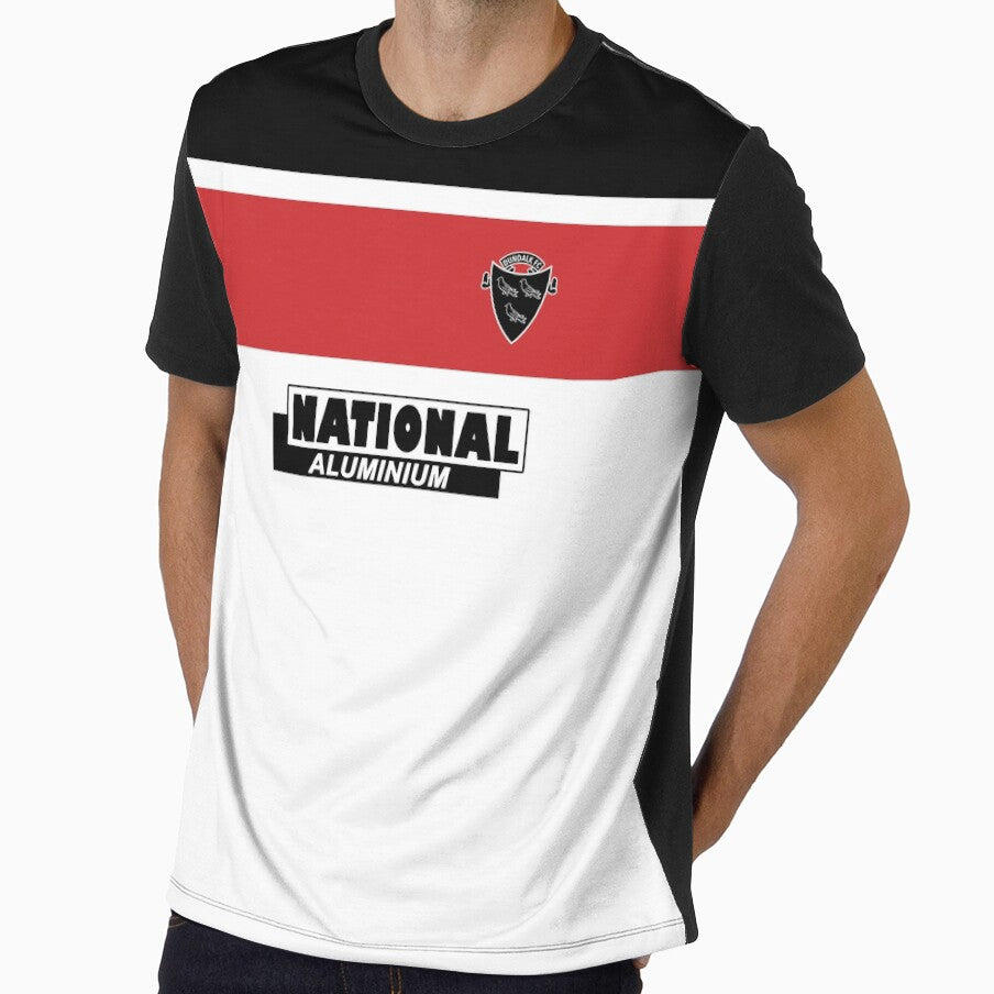 ;In Black And White' Retro 1981-82 Home Shirt by Daniel Sexton