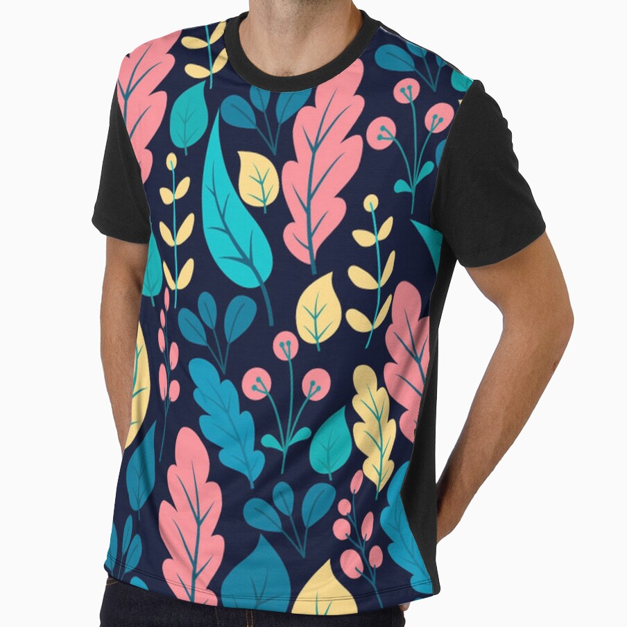 Bright Colorful Tropical Floral by pugmom4