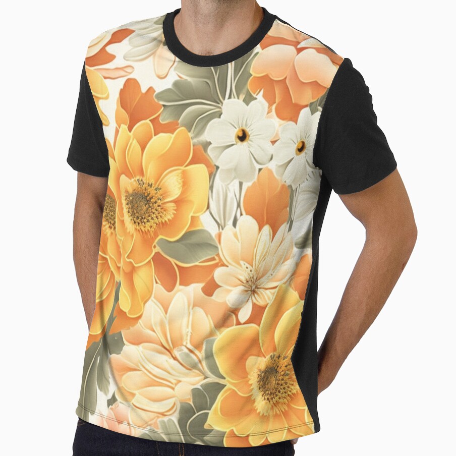 Warm Yellow Floral Pattern by FANTASTIC-N