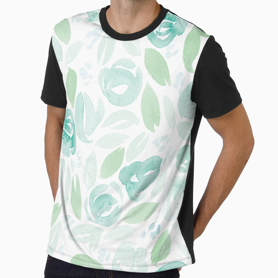 Floral Pattern #2 | Green Palette by RebeccaFlaherty