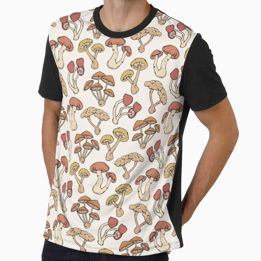 Mushrooms Field Seamless Pattern by CreativeDraws42